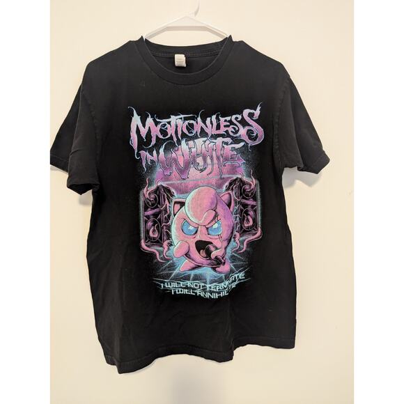 Tultex Other - Motionless In White T-Shirt Pokemon Parody Jigglypuff Graphic Size L Tultex